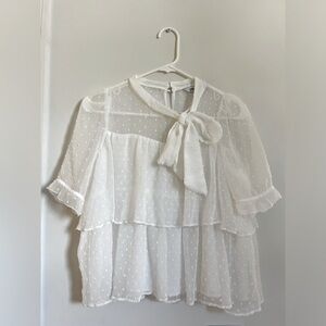 Zara white blouse size S